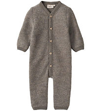 Wheat Køredragt - Uldfleece - Levi - Brown Melange