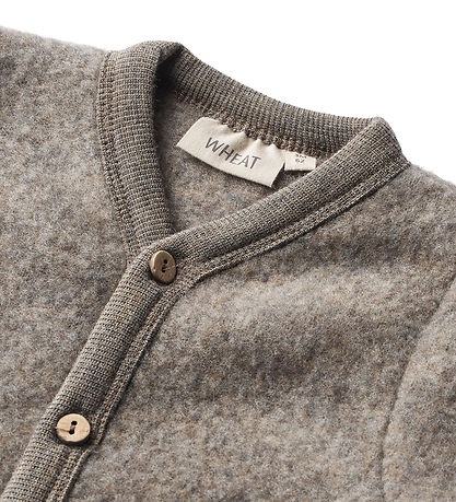 Wheat Køredragt - Uldfleece - Levi - Brown Melange