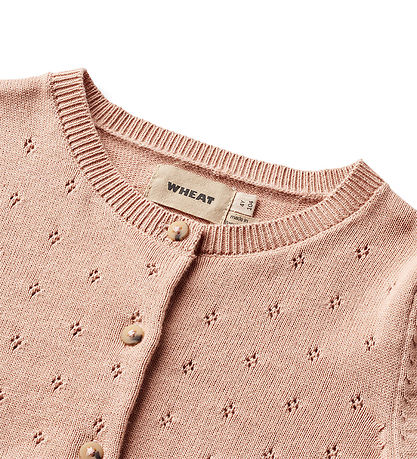 Wheat Cardigan - Strik - Maia - Moonlight Rose m. Hulmønster