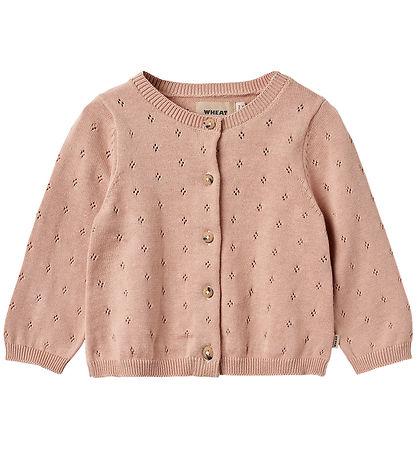 Wheat Cardigan - Strik - Maia - Moonlight Rose m. Hulmønster