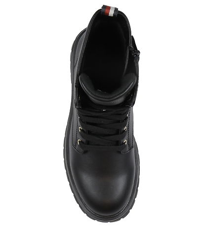 Tommy Hilfiger Støvler - Lace-Up - Sort