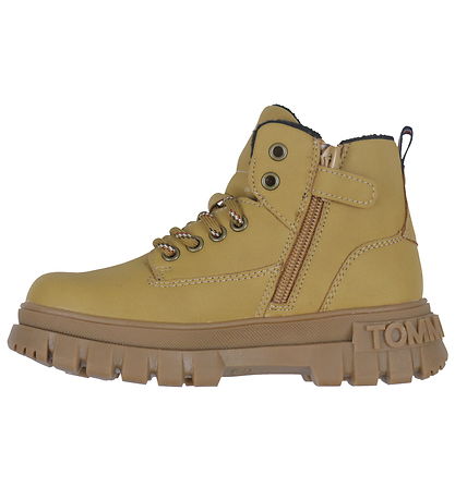 Tommy Hilfiger Støvler - Lace-Up - Ochre