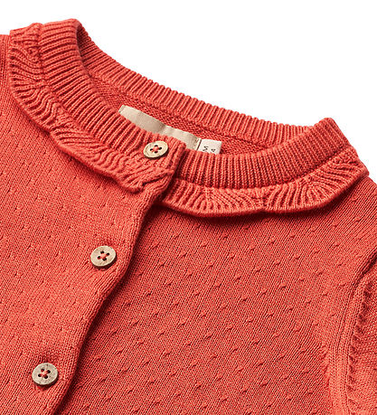 Wheat Cardigan - Strik - Amy - Candy Red
