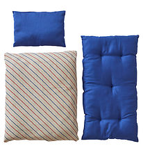 OYOY Doll Bedding w. Mattress - Striped - Blue