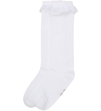 Minymo Knæstrømper - Noos - White