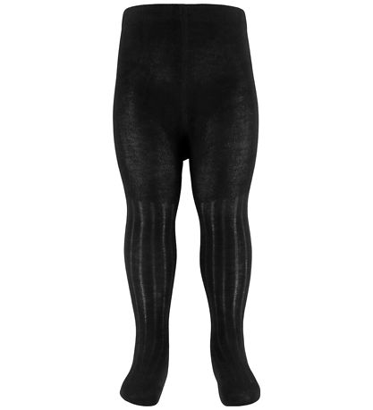 Minymo Strømpebukser - 2-pak - Rib - Noos - Black