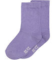 Minymo Sneaker-Socken - 2er-Pack - Noos - Purple Haze