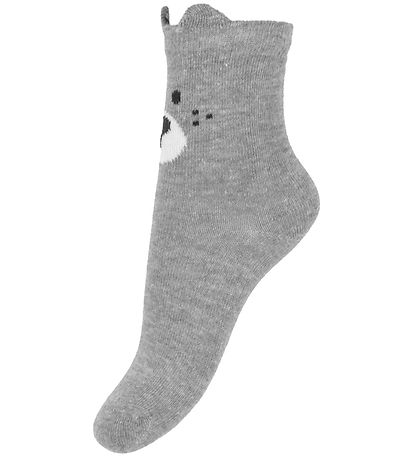 Minymo Strømper - Noos - 2-pak - Light Grey Melange