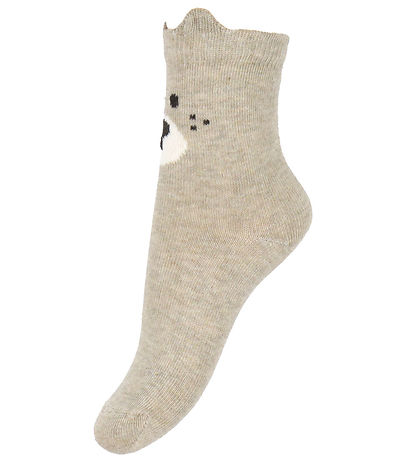 Minymo Strømper - Noos - 2-pak - Light Grey Melange