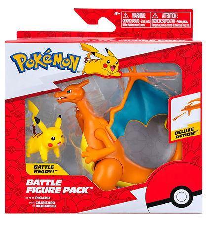 Pokémon Figur - Battle Figure 2-pak - Charizard And Pikachu