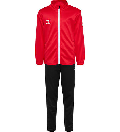 Hummel Træningssæt - hmlLogo - True Red/Sort
