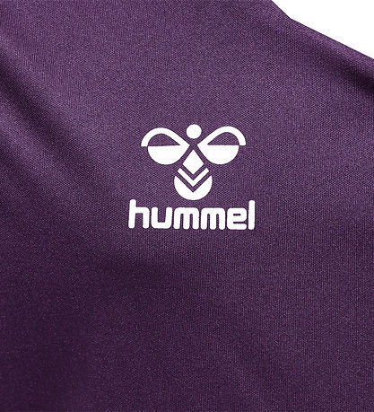 Hummel T-Shirt - hmlCore XK Poly - Acai/Hvid