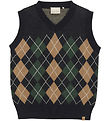 Minymo Vest - Strik - Dark Navy