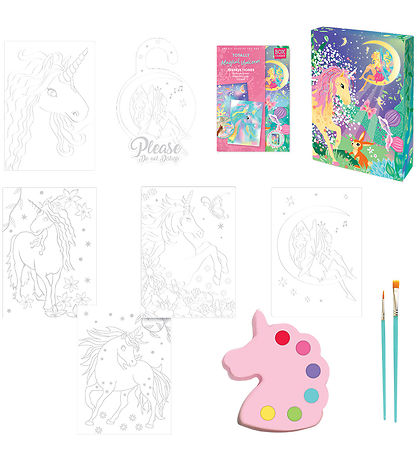 BOX CANDIY Kreasæt - Vandfarvekunstsæt - Totally Magical Unicorn