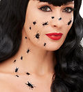 Smiffys Tattoos - Creepy Bug Transfers - 18 pcs - Black