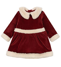 Robe - velours Konges Sløjd - Noël - Rouge Dahlia