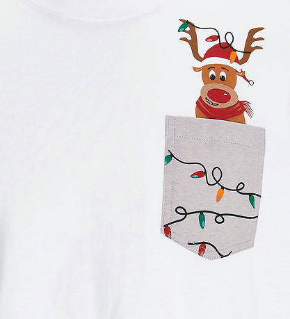 Jack & Jones T-shirt - JjXmas- Bright White