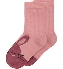 Minymo Socks - 2-Pack- Ash Rose