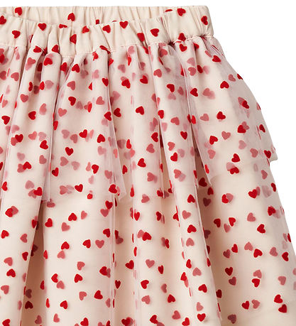 Fliink Nederdel - Tulle - Sandshell/Pompeian Red