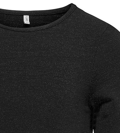 Kids Only Bluse - Cropped - KogRoma - Sort m.Glimmer
