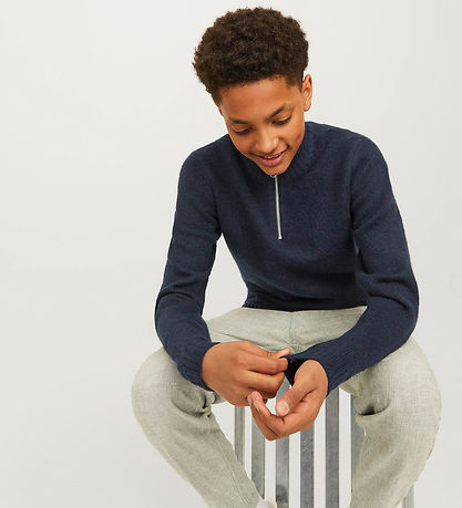 Jack & Jones Sweatshirt - Strik - JorOllie - Sky Captain