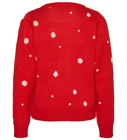 Vero Moda Girl Bluse - Strik - VmnEwtinsel - Chinese Red