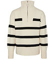 Vero Moda Girl Bluse - Strik - VmSaba - Birch/Black