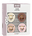 BIBS Colour Sutter - Str. 2 - 4-pak - Rund - Blush Mix