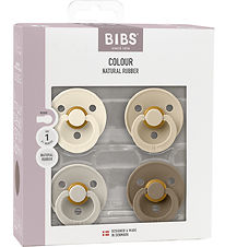BIBS Colour Sutter - Str. 1 - 4-pak - Rund - Vanilla Mix