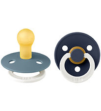 BIBS Colour Natsutter - Str. 2 - 2-pak - Rund - Petrol/Deep Spac