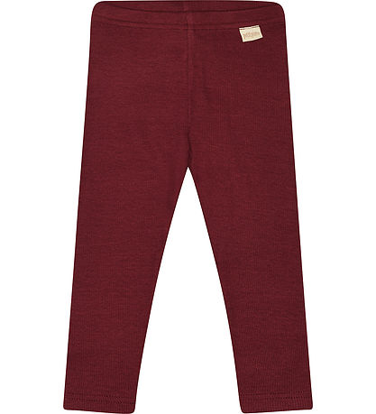Petit Piao Leggings - Rib - Modal - Dark Cherry