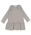 Petit Piao Kjole - Rib - Modal - Dusty Violet/Dark Off White