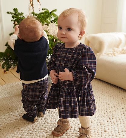 Wheat Bukser - Gustav - Navy Check