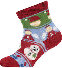 Melton Strømper - Snowman  - Sundried Tomato