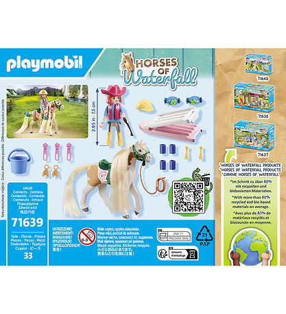 Playmobil Horses Of Waterfall - Ellie m. Hest - 71639 - 33 Dele