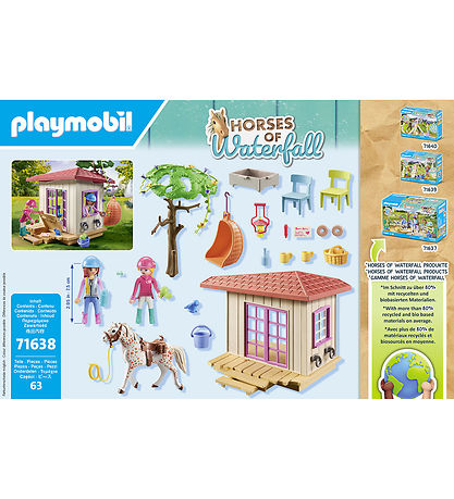 Playmobil Horses Of Waterfall - Klubhus Til Hestefans - 71638 - 