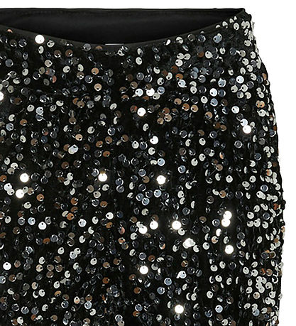 Vero Moda Girl Bukser - VmBella - Black/Silver Sequins