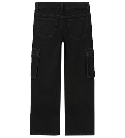 Name It Jeans - NkfRose - Wide Cargo - Black Denim