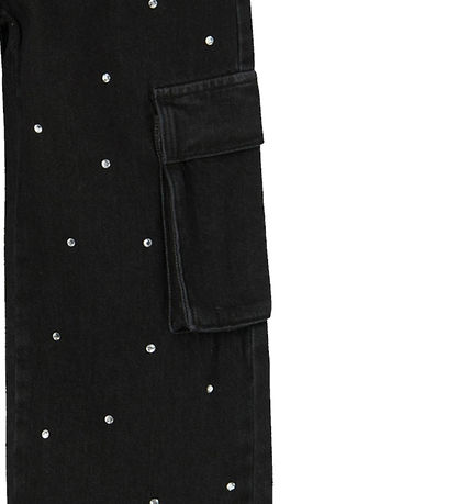Name It Jeans - NkfRose - Wide Cargo - Black Denim