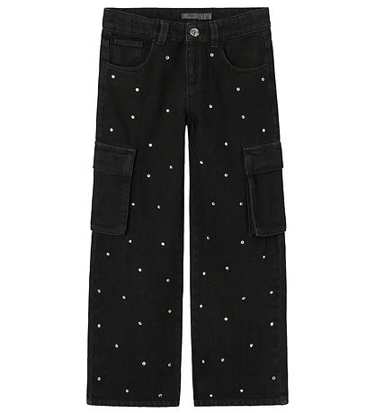 Name It Jeans - NkfRose - Wide Cargo - Black Denim