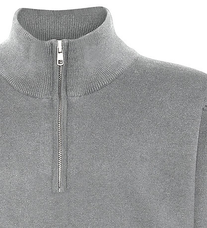 Grunt Bluse - GrLudvig - Strik - Grey Melange