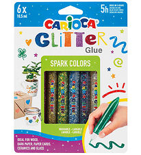 Carioca Glitterlim - 6 stk - Multifarvet