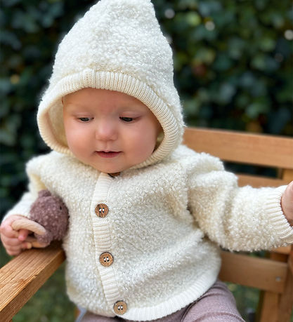 Smallstuff Cardigan - Uld - Off White