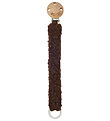 Smallstuff Pacifier Clip - Wool - Brown