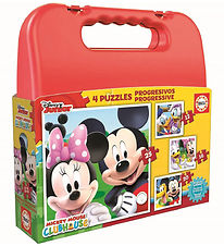 Educa Puslespil - 4 Forskellige - Mickey Mouse Club House