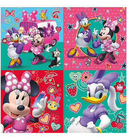 Educa Puslespil - 4 Forskellige - Minnie Mouse