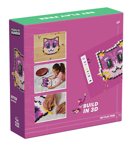 Plus-Plus Puzzle By Number - 500 stk. - Kitten