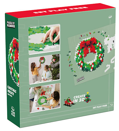Plus-Plus Puzzle By Number - 500 stk. - Christmas Wreath