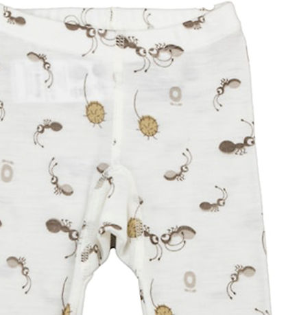 Katvig Leggings - Uld - Off White m. Myrer