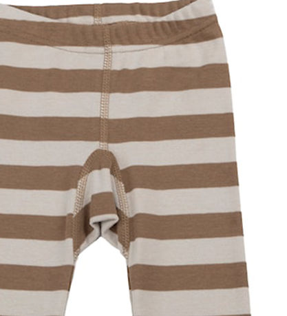 Katvig Leggings - Brun/Beige Stribet